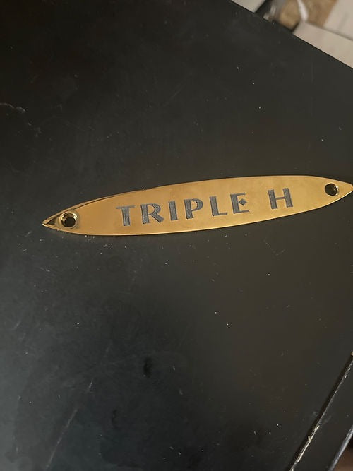 Etched Wrestling Belt Name Plates