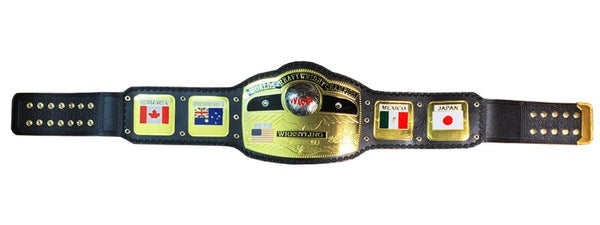 Domed Globe NWA World Heavyweight Wrestling Championship Belt