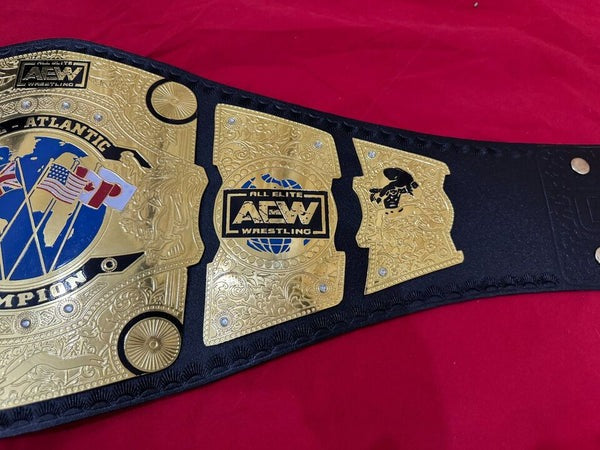 New AEW All Atlantic Wrestling Championship Replica Belt Adult Size Brass