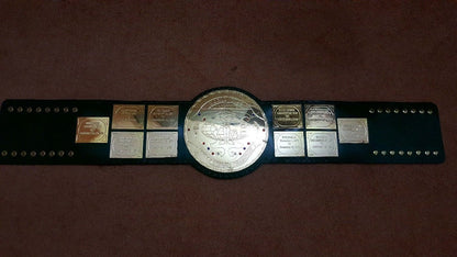 WWF Big Green World Wide Heavyweight Wrestling Champion Title Leather Belt