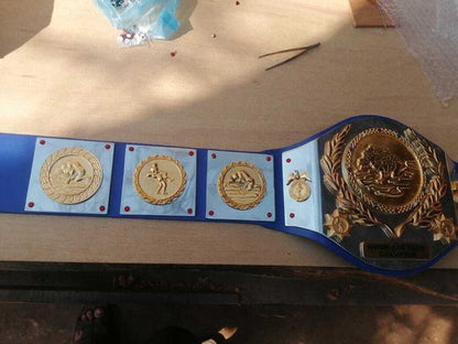 WWWF 82’ Tag Team Championship Old School Trophy Belt