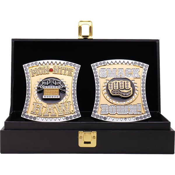 RAW and SmackDown Spinner WWE Championship Replica Side Plate Box Set