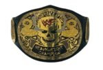 WWF Black Leather World Heavy Weight Championship Smoking Skull Belt