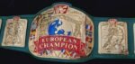 WWF European Championship Wrestling belt block logo 4mm zinc adult size